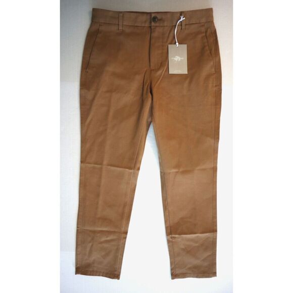 Everlane Uniform Men's Sz 30x28 Brown The Performance Chino Slim Fit Pants - Picture 1 of 10